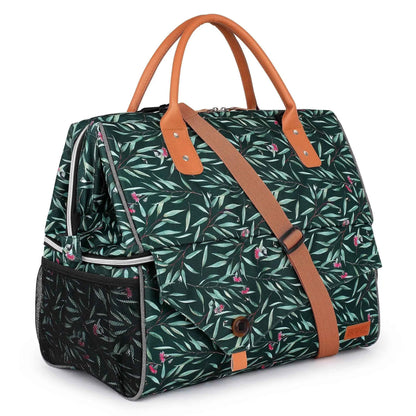 BANZ Insulated Picnic Cooler Bag – Large, Dual Compartment, Australian Floral Design