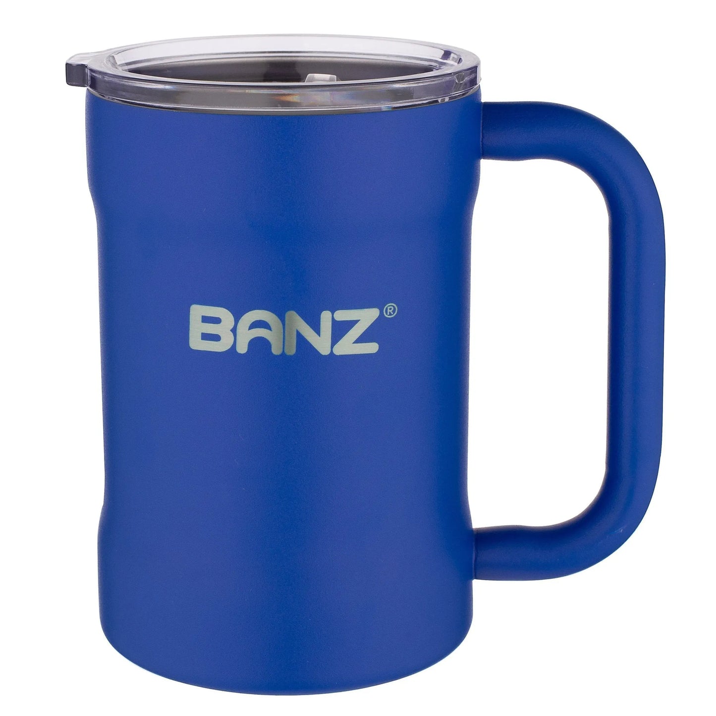 BANZ Stainless Steel Travel Mug – 16 oz, Hot & Cold, Powder-Coated