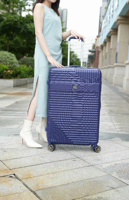 MKF Collection Mykonos Large 24" Check-In Spinner Suitcase | Hard Shell ABS | 4 Colors