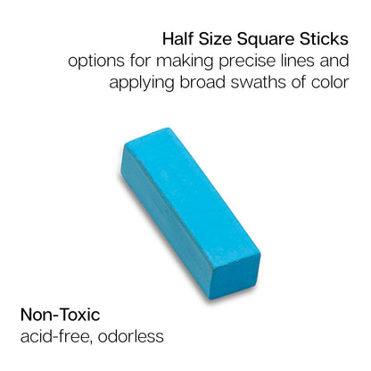 Kingart Soft Pastels Half Stick Set - 50 Pieces