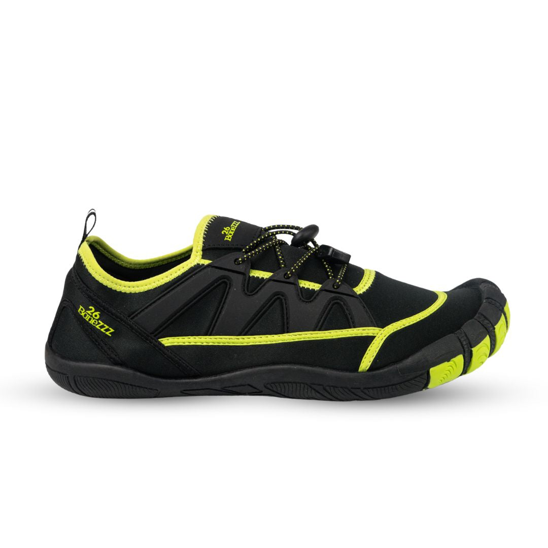 BoneZZZ Hydroz Aqua Socks - Black Water Shoes with Bungee Closure