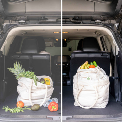 Organic Cotton Canvas Grocery Tote with Drawstring