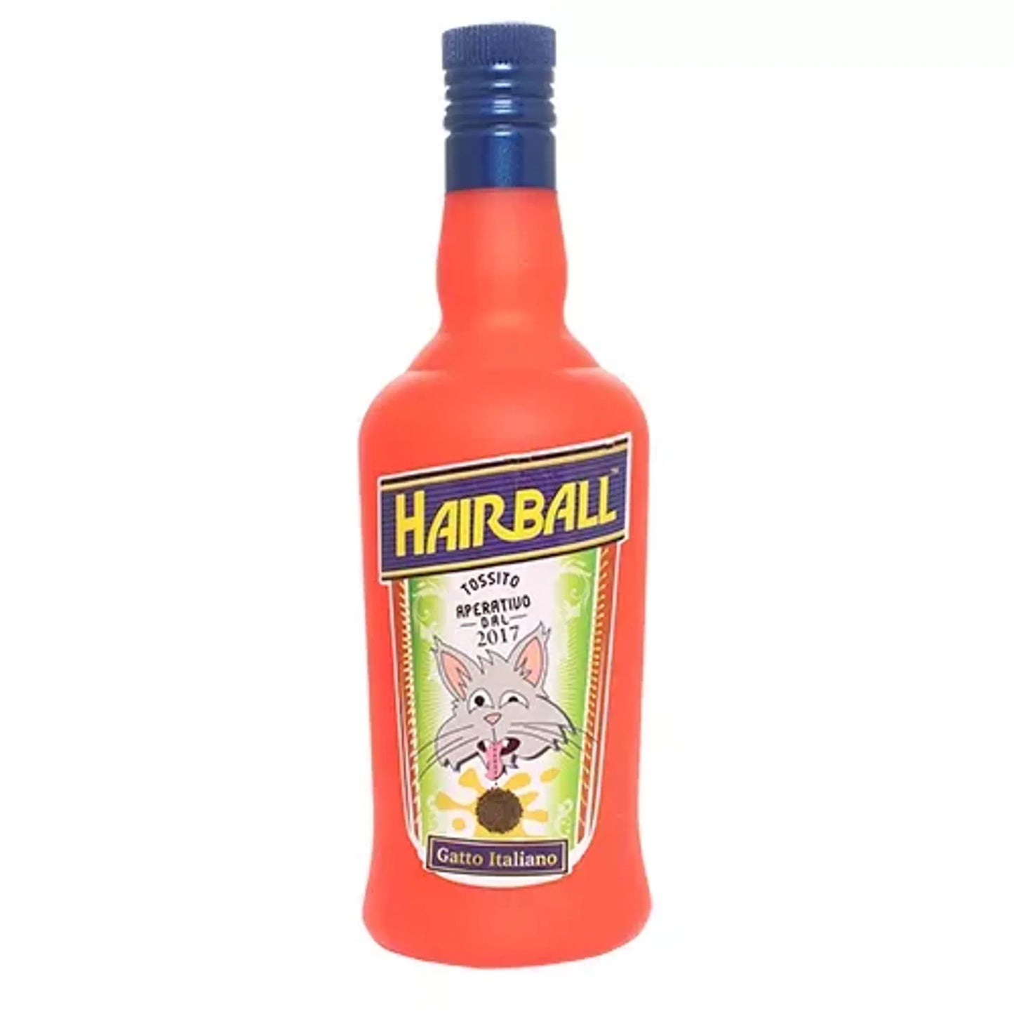 VIP Products Silly Squeaker Liquor Bottle Dog Toy | Jose the Perro | Yellow, Red & Black