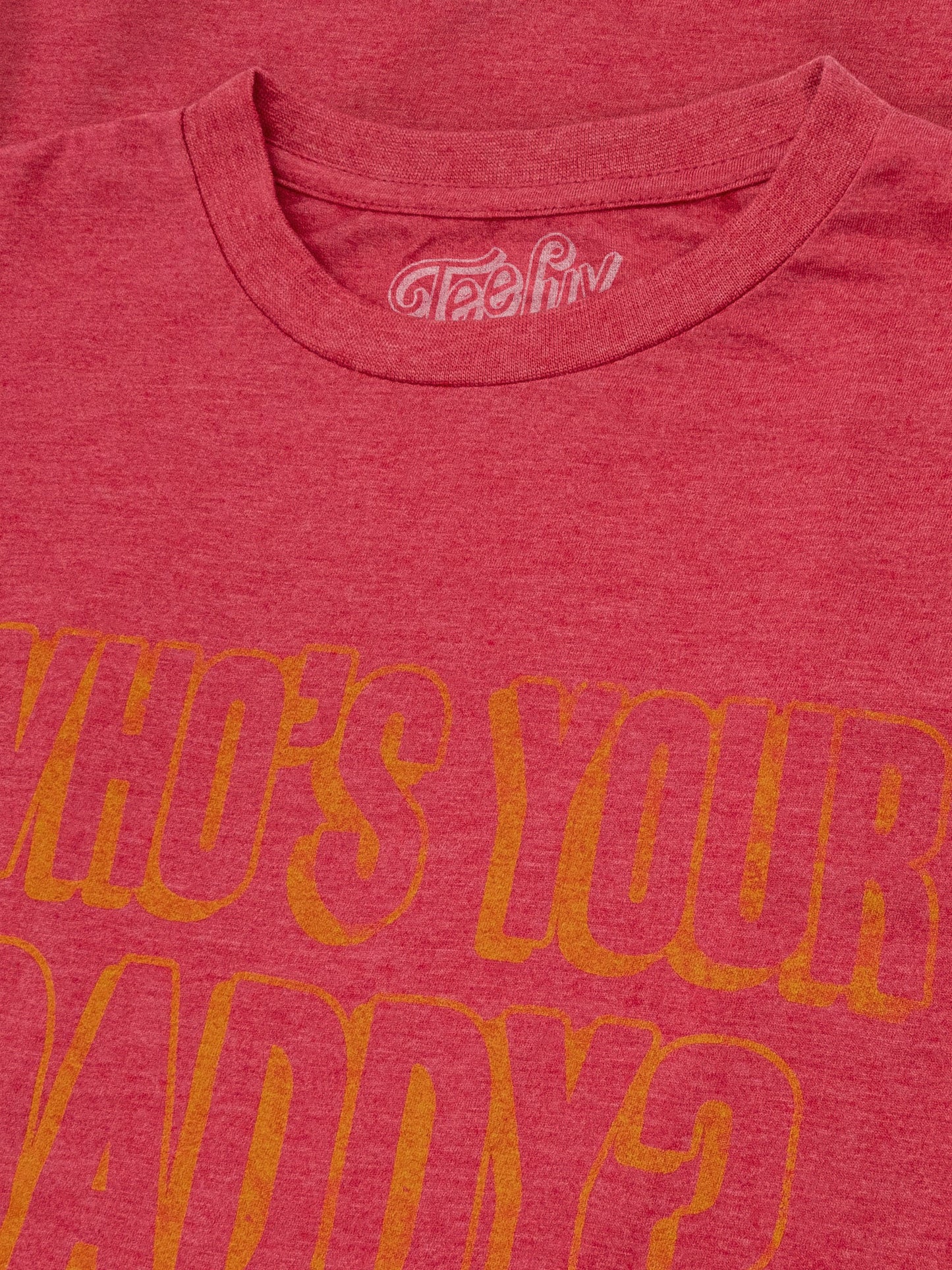 Sugar Daddy "Who's Your Daddy?" T-Shirt | Distressed Logo | Red Heather