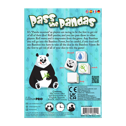 Pass the Pandas Dice Game - 2-5 Players, Ages 6 and Up
