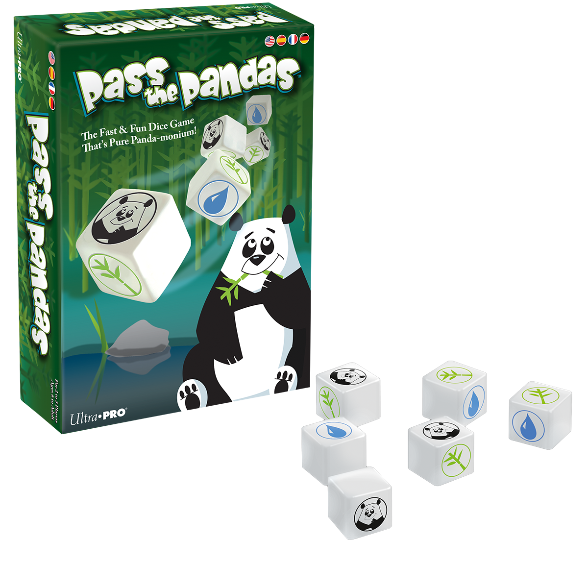 Pass the Pandas Dice Game - 2-5 Players, Ages 6 and Up