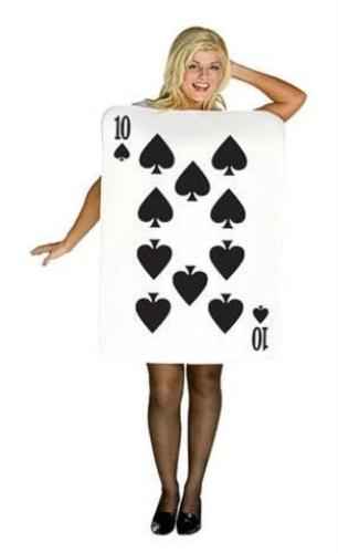 Ten of Spades Deluxe Card Costume - Polyfoam 25" x 35"