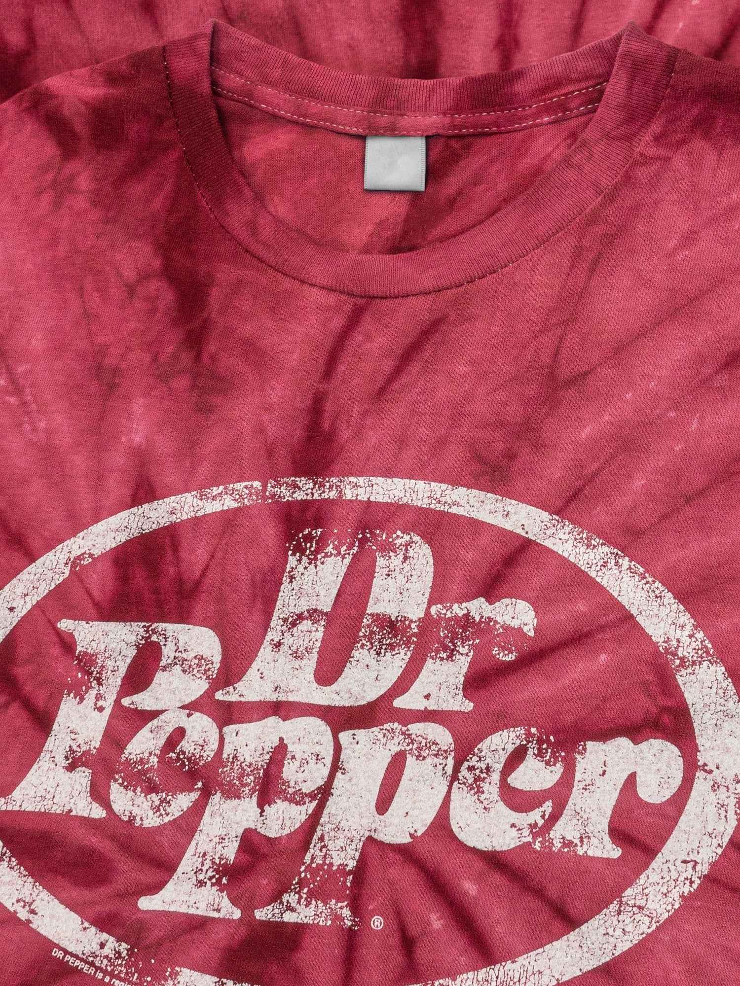 Dr Pepper Oval Logo T-Shirt – Crimson Red Tie Dye