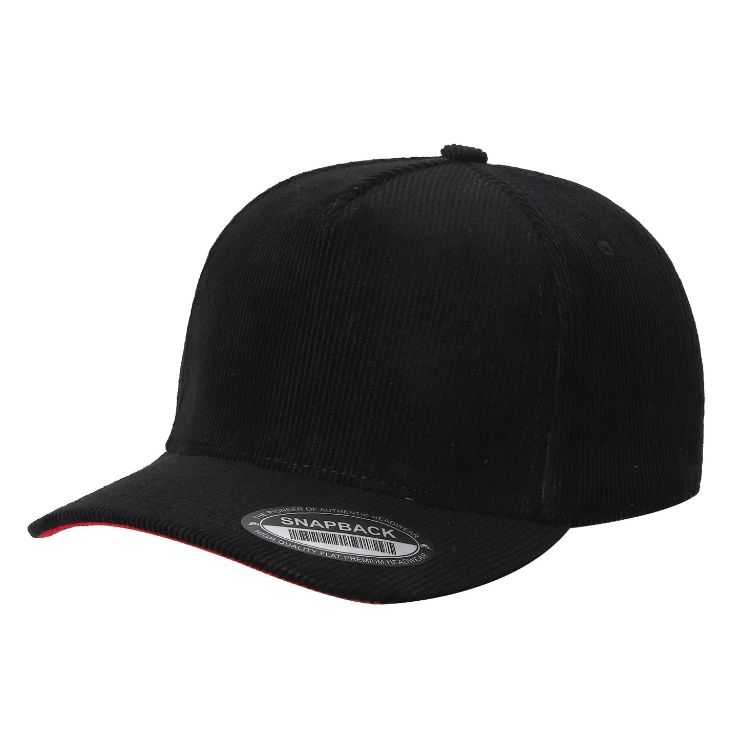 5-Panel Corduroy Snapback Cap | 12 Colors - Niksstuff
