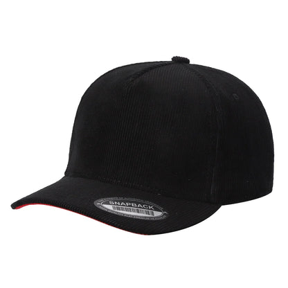 5-Panel Corduroy Snapback Cap | 12 Colors - Niksstuff