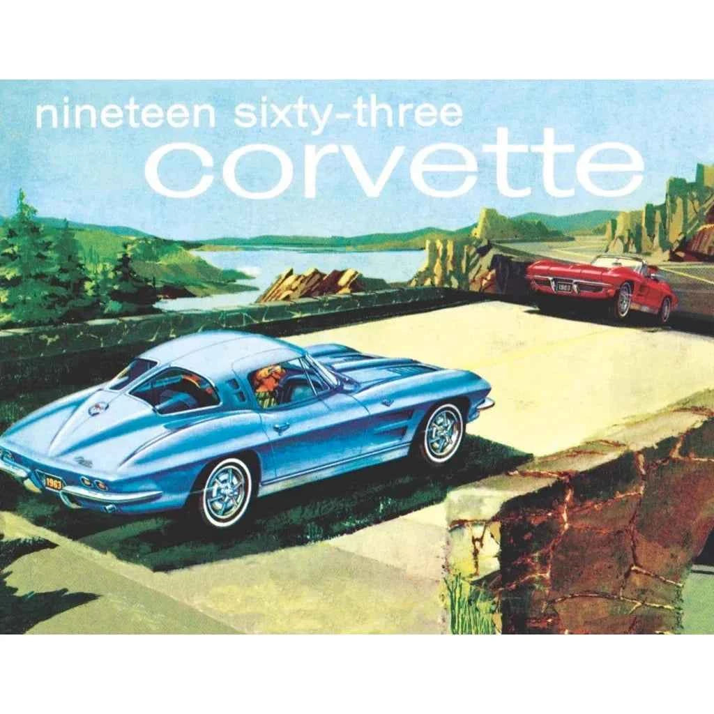 1963 Corvette Sting Ray 100 Piece Mini Jigsaw Puzzle | Made in USA