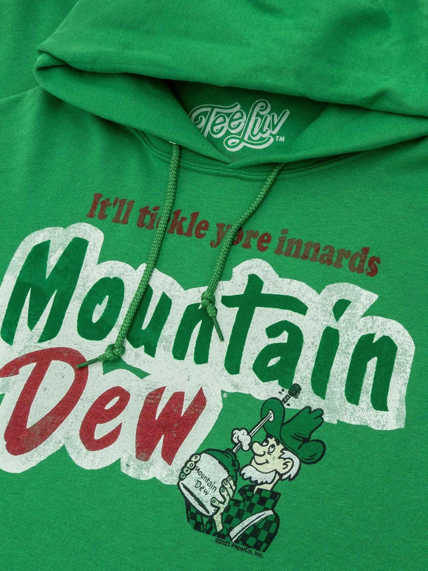 Mountain Dew "It'll Tickle Yore Innards" Pullover Hoodie | Kelly Green