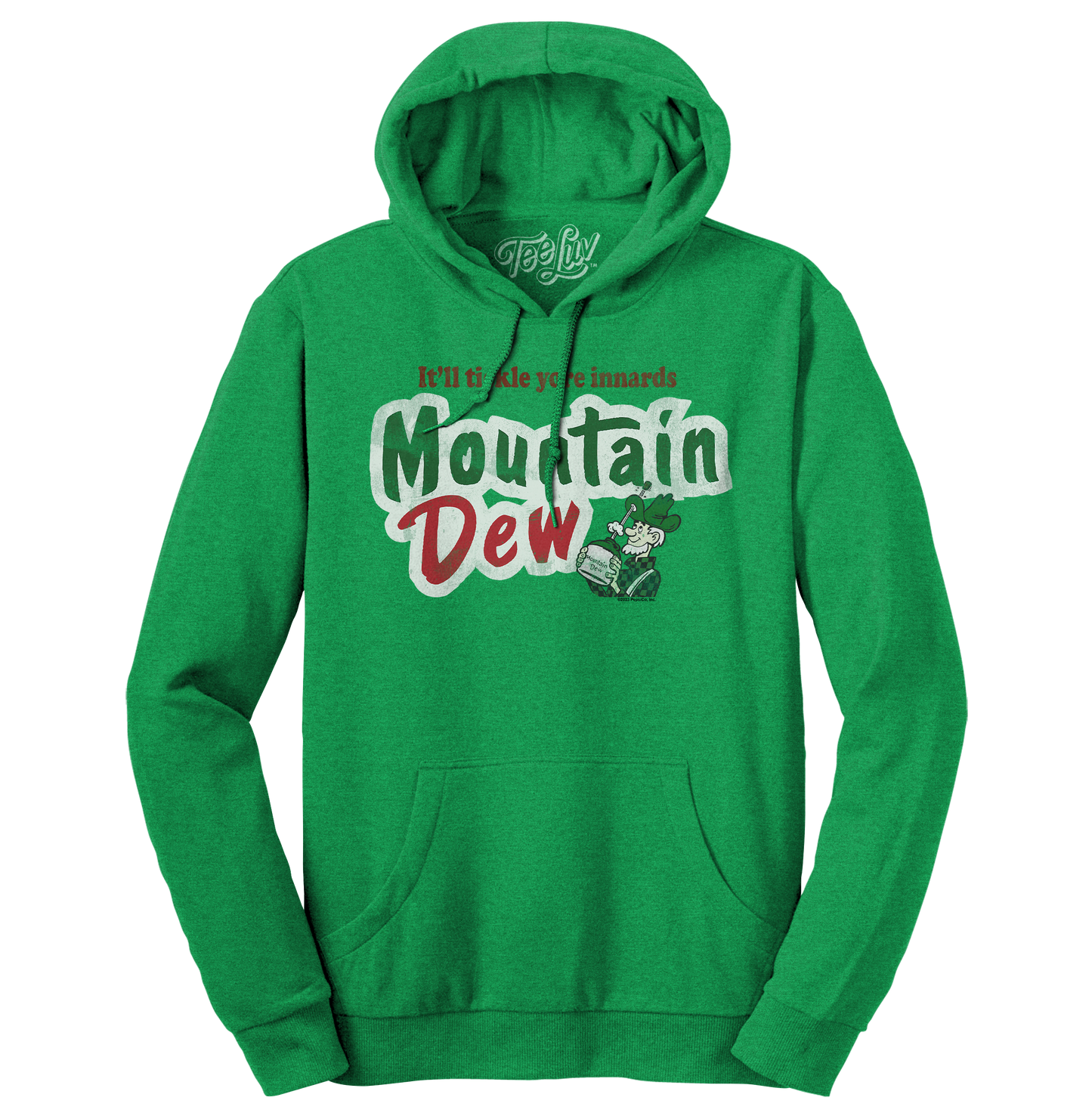 Mountain Dew "It'll Tickle Yore Innards" Pullover Hoodie | Kelly Green