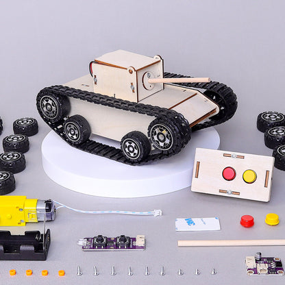 Remote-Controlled Tank DIY Kit | Engineering STEM Toy for Kids 10+ - Niksstuff