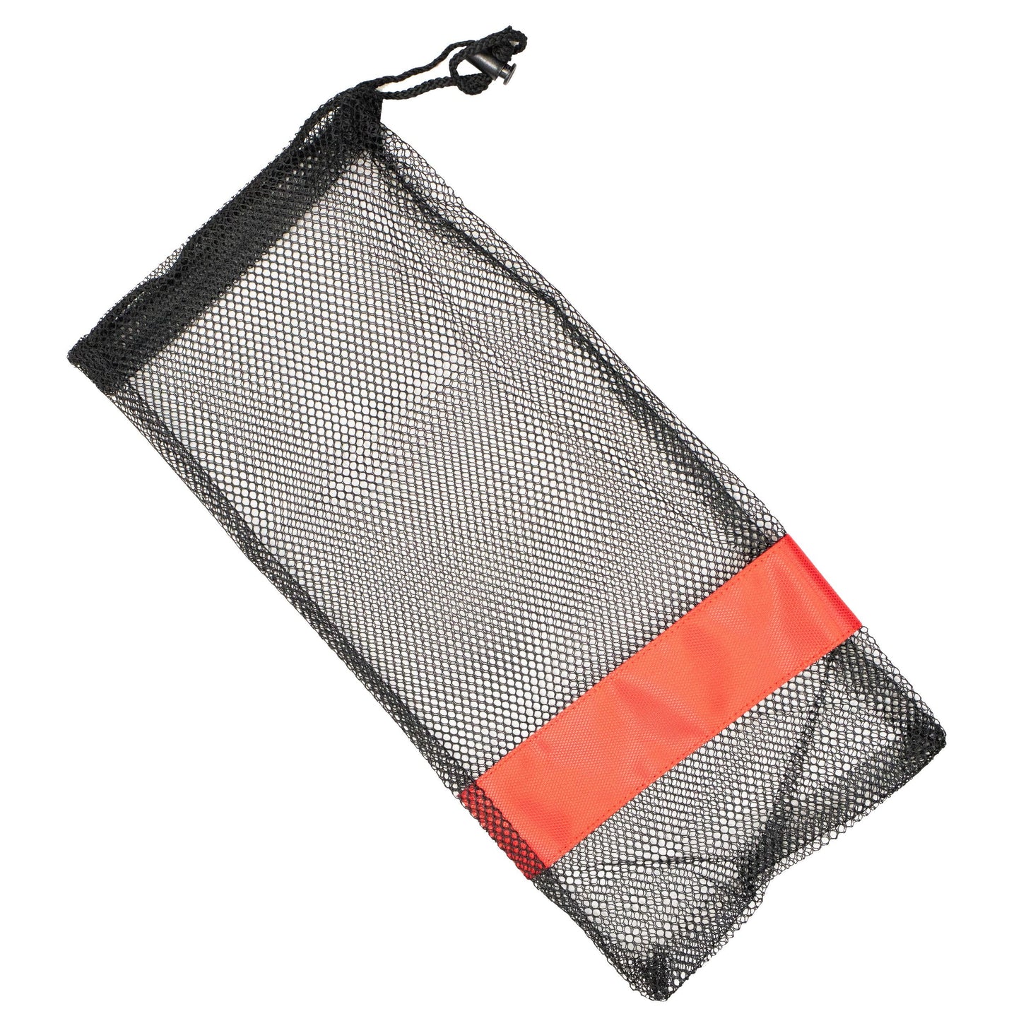 Drawstring Mesh Bag with Red Handle Bar 19" x 9" by Scuba Choice - Niksstuff