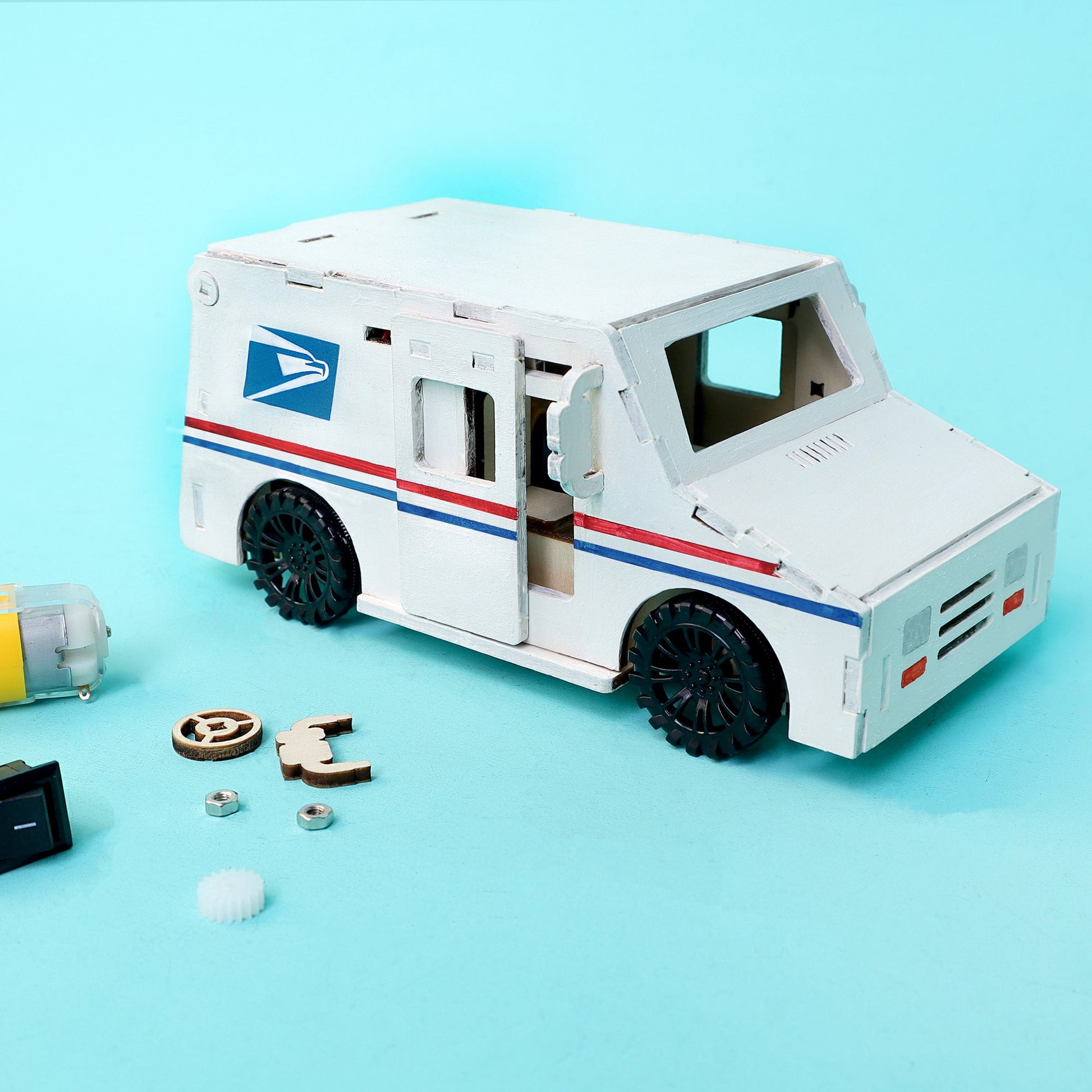 Delivery Truck STEM Kit | Build, Paint & Power a Moving Truck - Niksstuff
