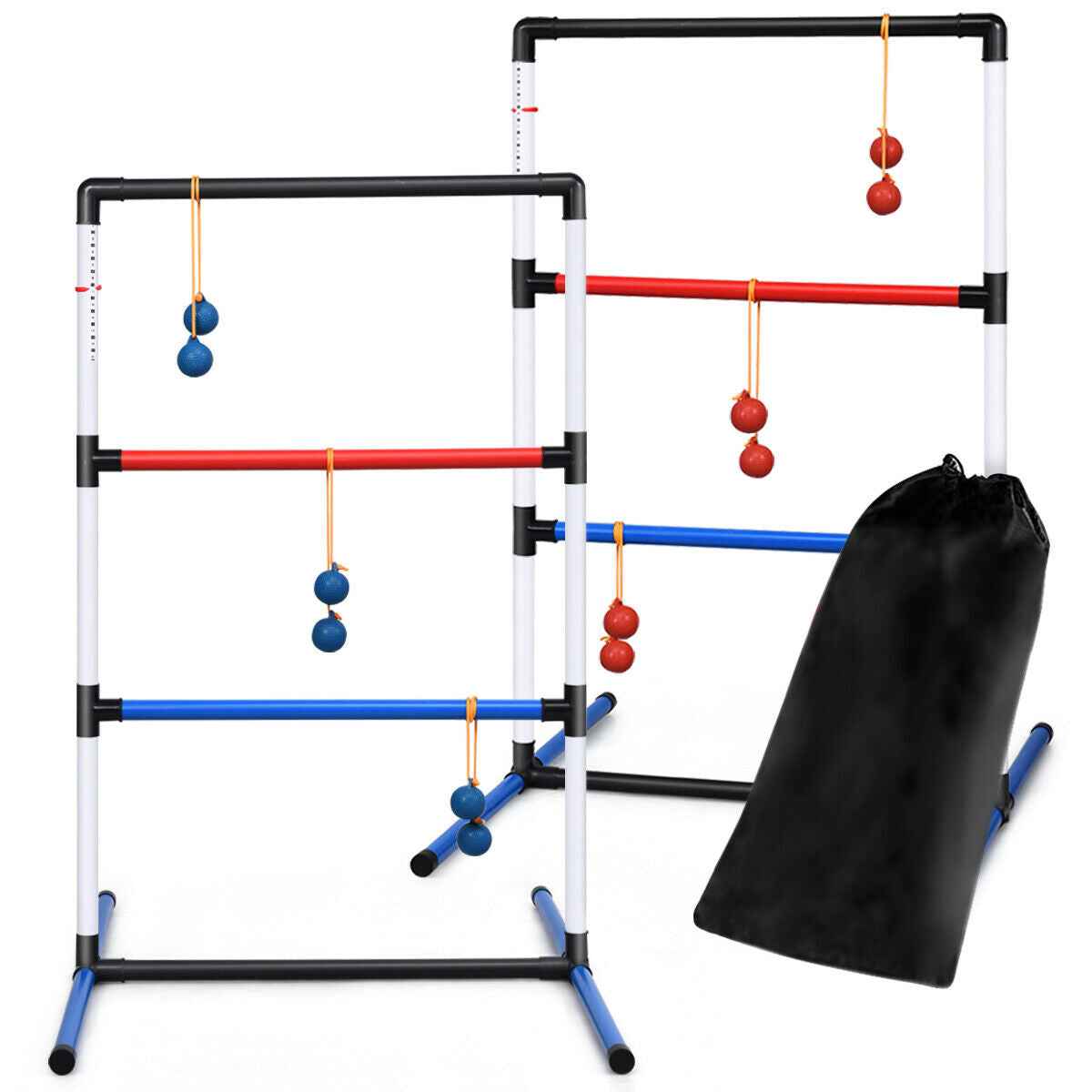 Ladder Ball Toss Game with Bolas, Score Tracker and Carry Bag