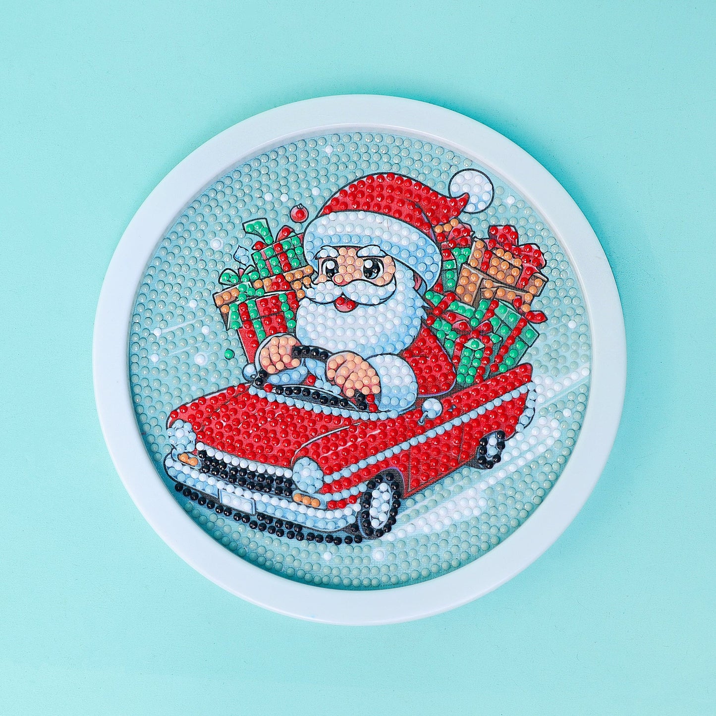 Diamond Art Kit | Christmas Themes – Santa, Puppy & Unicorn | Ages 6+ - Niksstuff