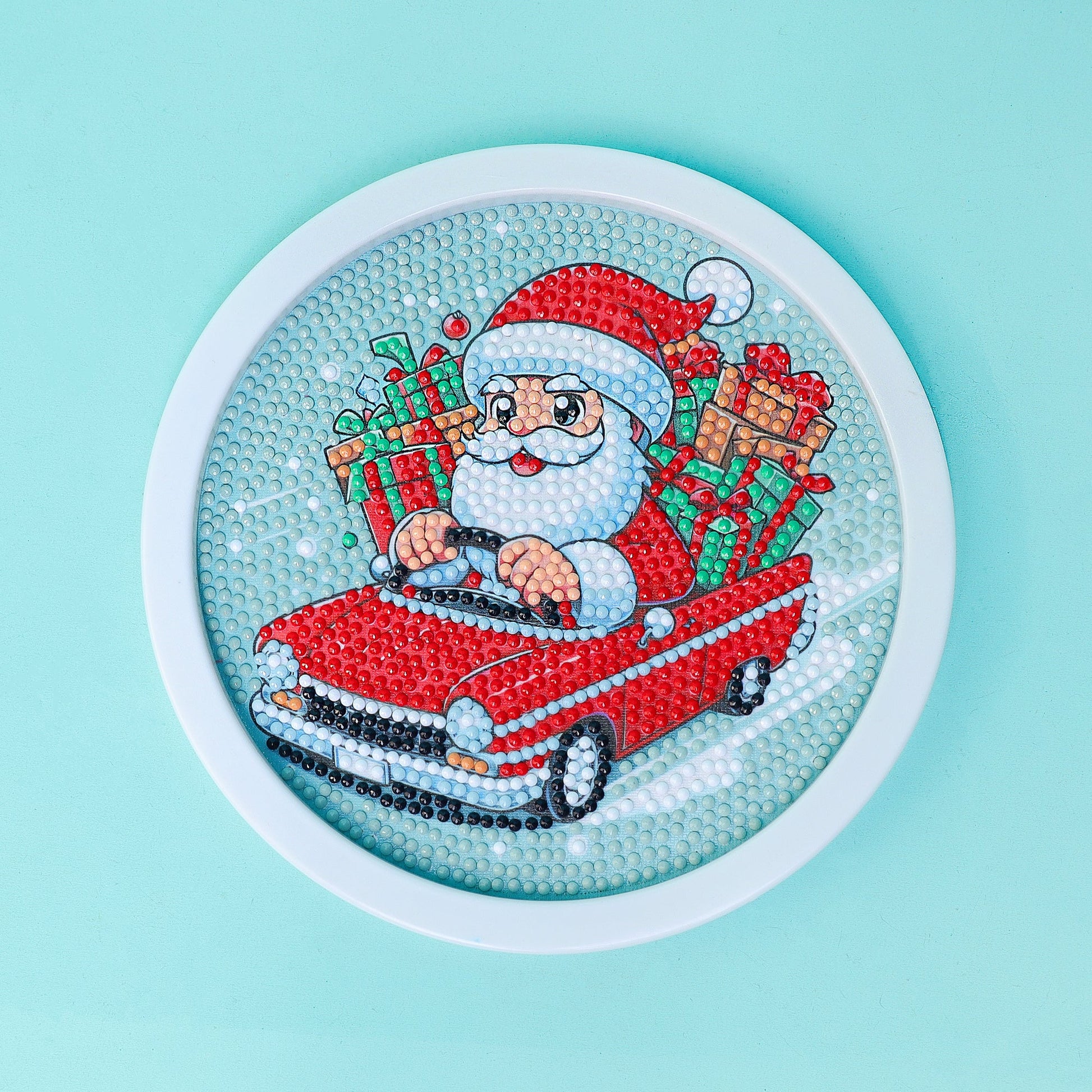 Diamond Art Kit | Christmas Themes – Santa, Puppy & Unicorn | Ages 6+ - Niksstuff