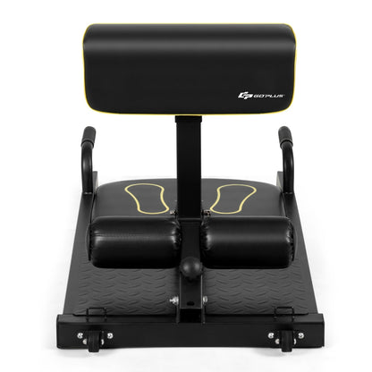 8-in-1 Home Gym Squat Machine | 220 lb Capacity | 9-Level Adjust | Iron Frame | Wheels | Full-Body