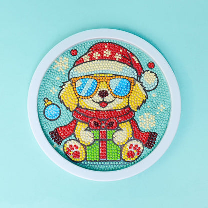 Diamond Art Kit | Christmas Themes – Santa, Puppy & Unicorn | Ages 6+ - Niksstuff
