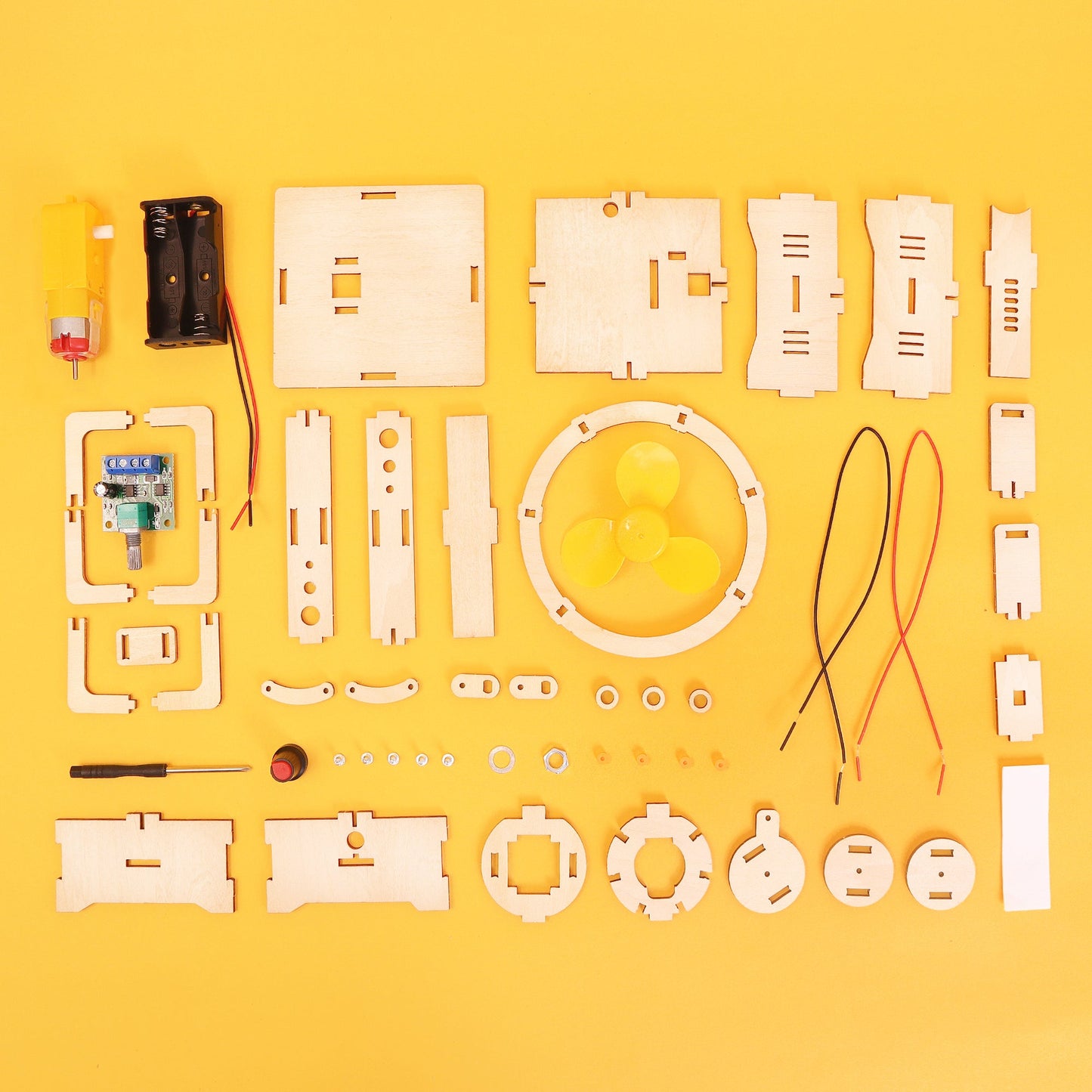Oscillating Fan DIY Kit | Aerodynamics STEM Toy for Kids Ages 10+ - Niksstuff