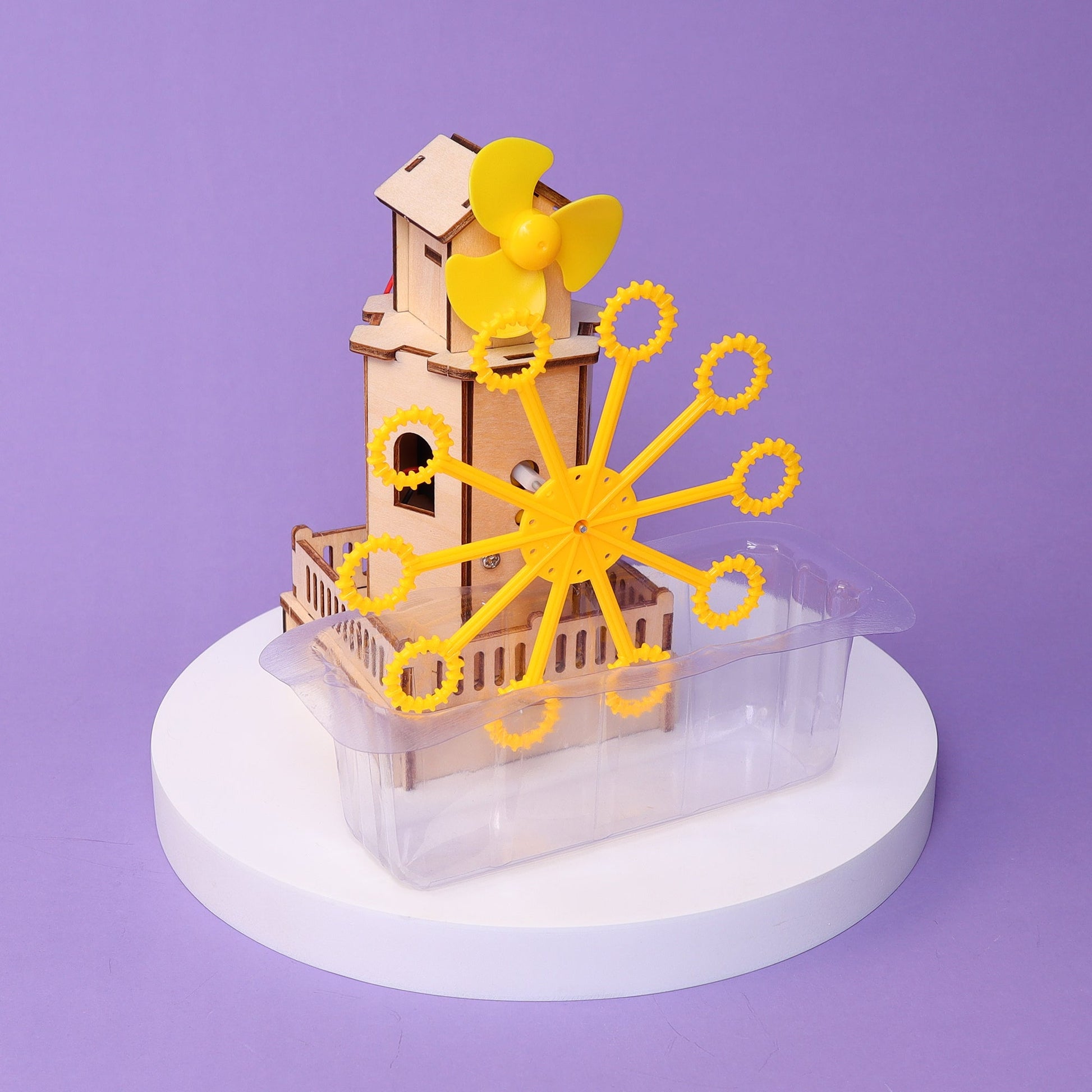 DIY Bubble Machine Kit | Motors & Gears STEM Toy for Kids Ages 6+ - Niksstuff