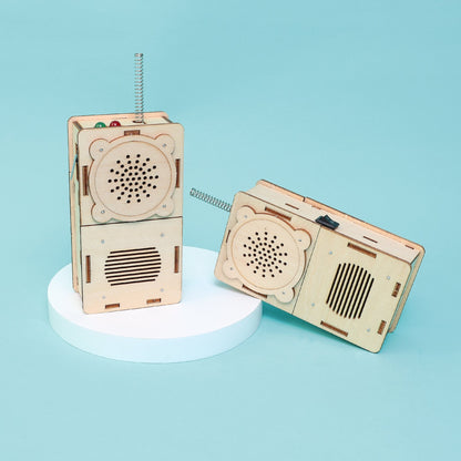 Build & Learn Walkie Talkie STEM Kit | Set of 2 | Ages 8+ - Niksstuff