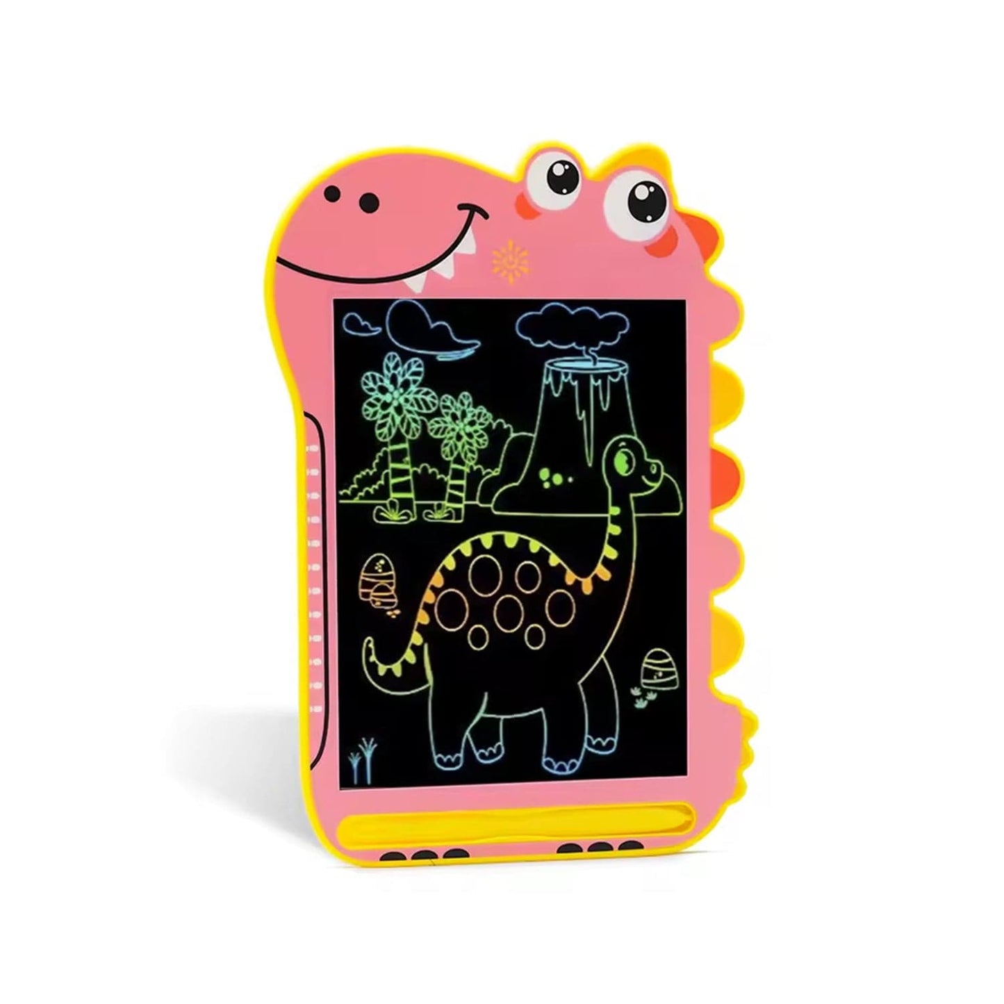 Kids LCD Writing Tablet 8.5" | Dinosaur Color Display | One-Click Erase | Screen Lock | Blue or Pink