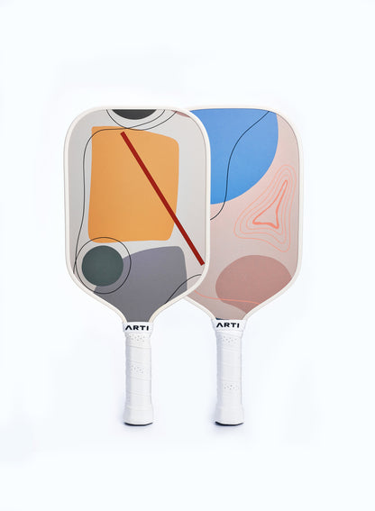 ARTI Horizon Duo Pickleball Paddle Set | 2 Fiberglass Paddles + 4 Balls + Bag | USAPA Approved | 16mm Core - Niksstuff