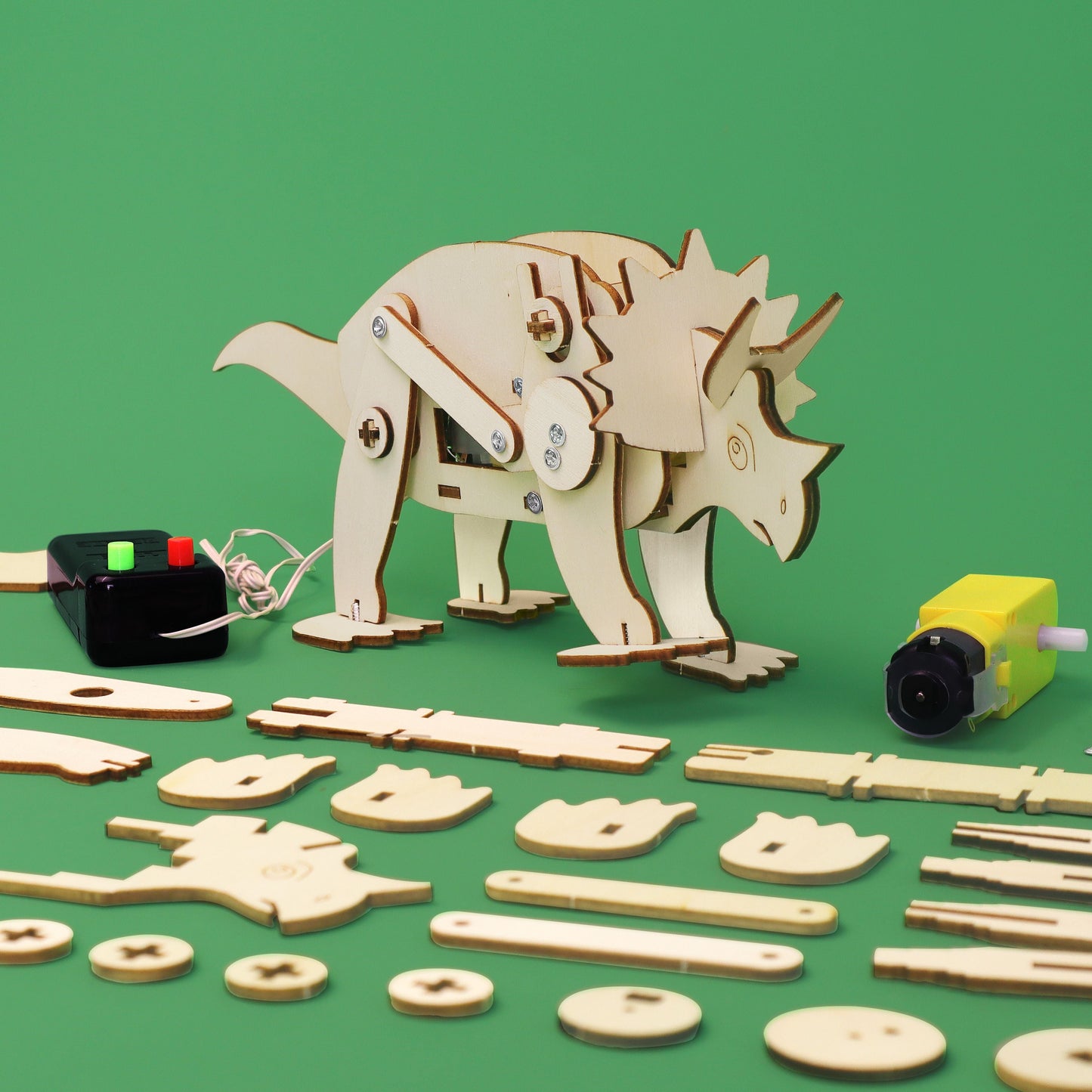 Triceratops Robot DIY Kit | Educational STEM Toy for Kids 8+ - Niksstuff