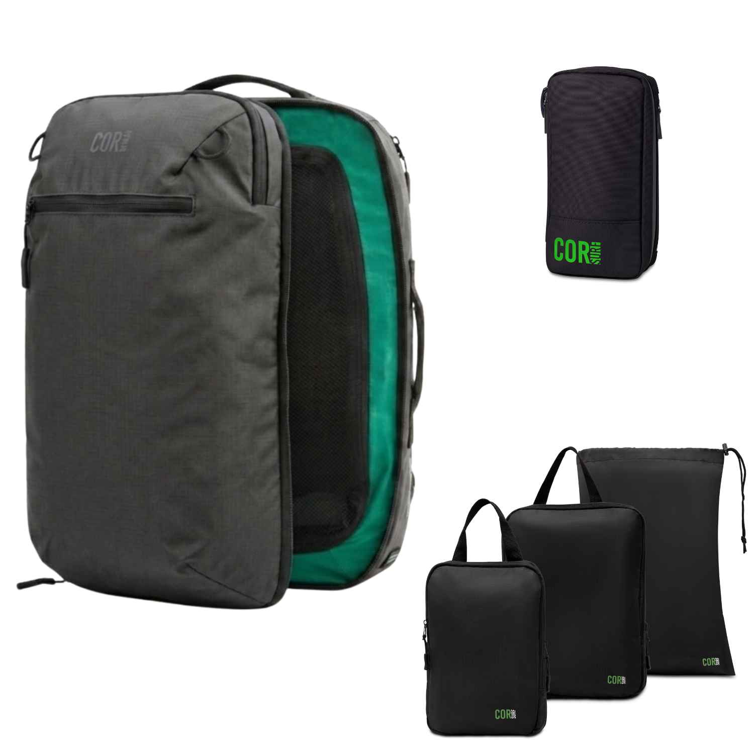 Island Hopper Travel Bundle | Backpack + Packing Cubes + Toiletry Bag - Niksstuff