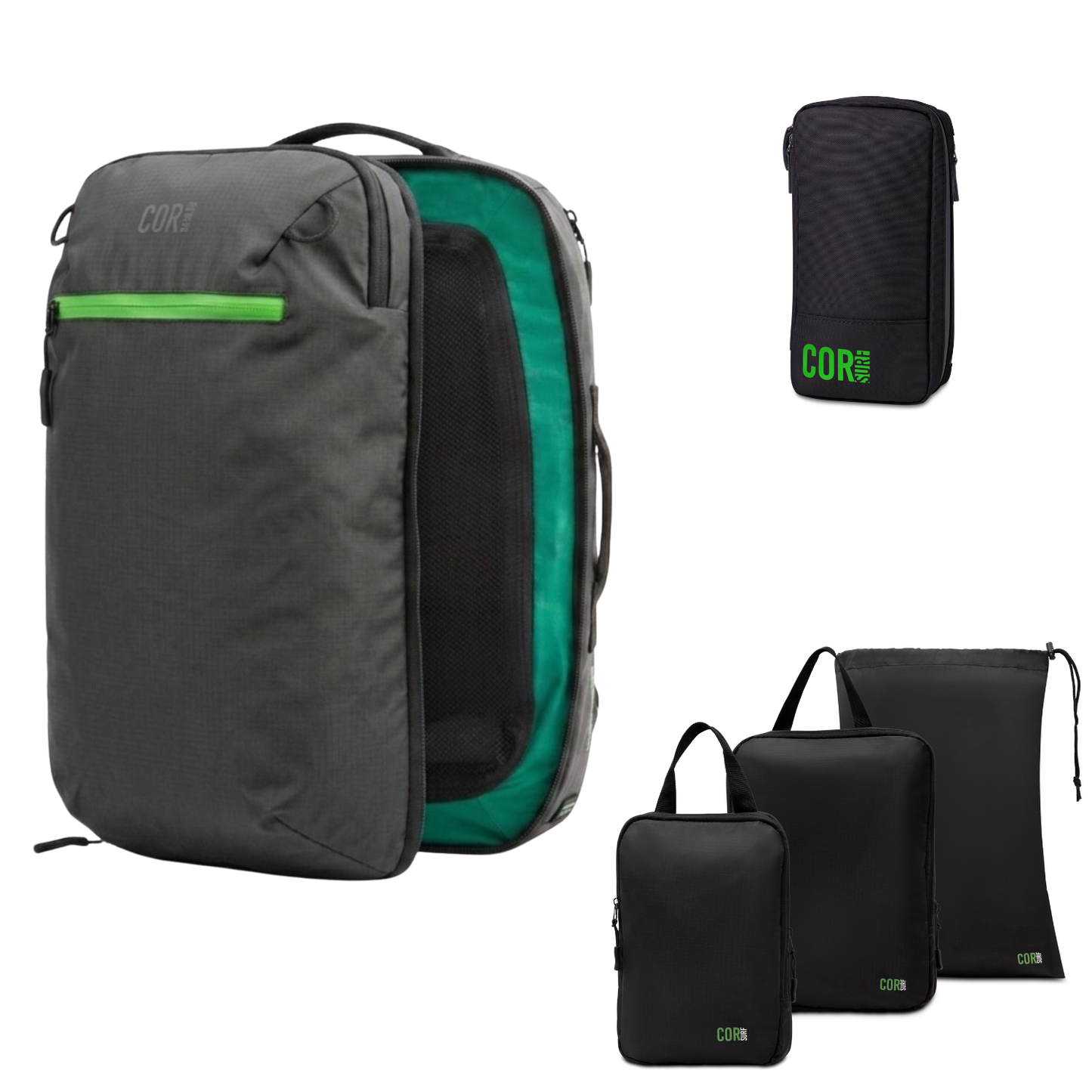 Island Hopper Travel Bundle | Backpack + Packing Cubes + Toiletry Bag - Niksstuff