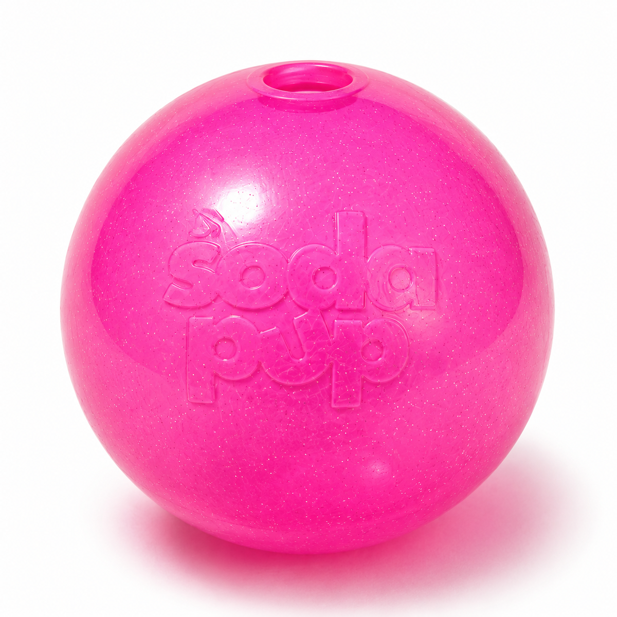 SodaPup Glitter Ball Dog Toy - Treat Dispensing Floating Fetch Ball