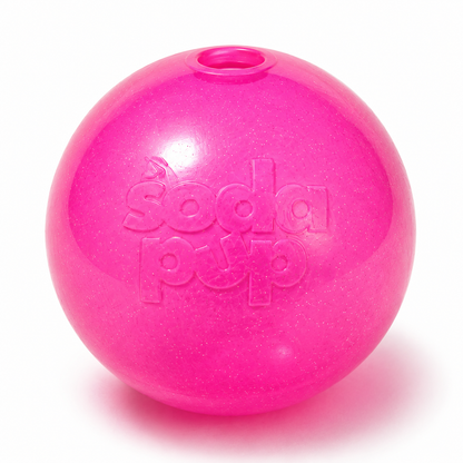 SodaPup Glitter Ball Dog Toy - Treat Dispensing Floating Fetch Ball