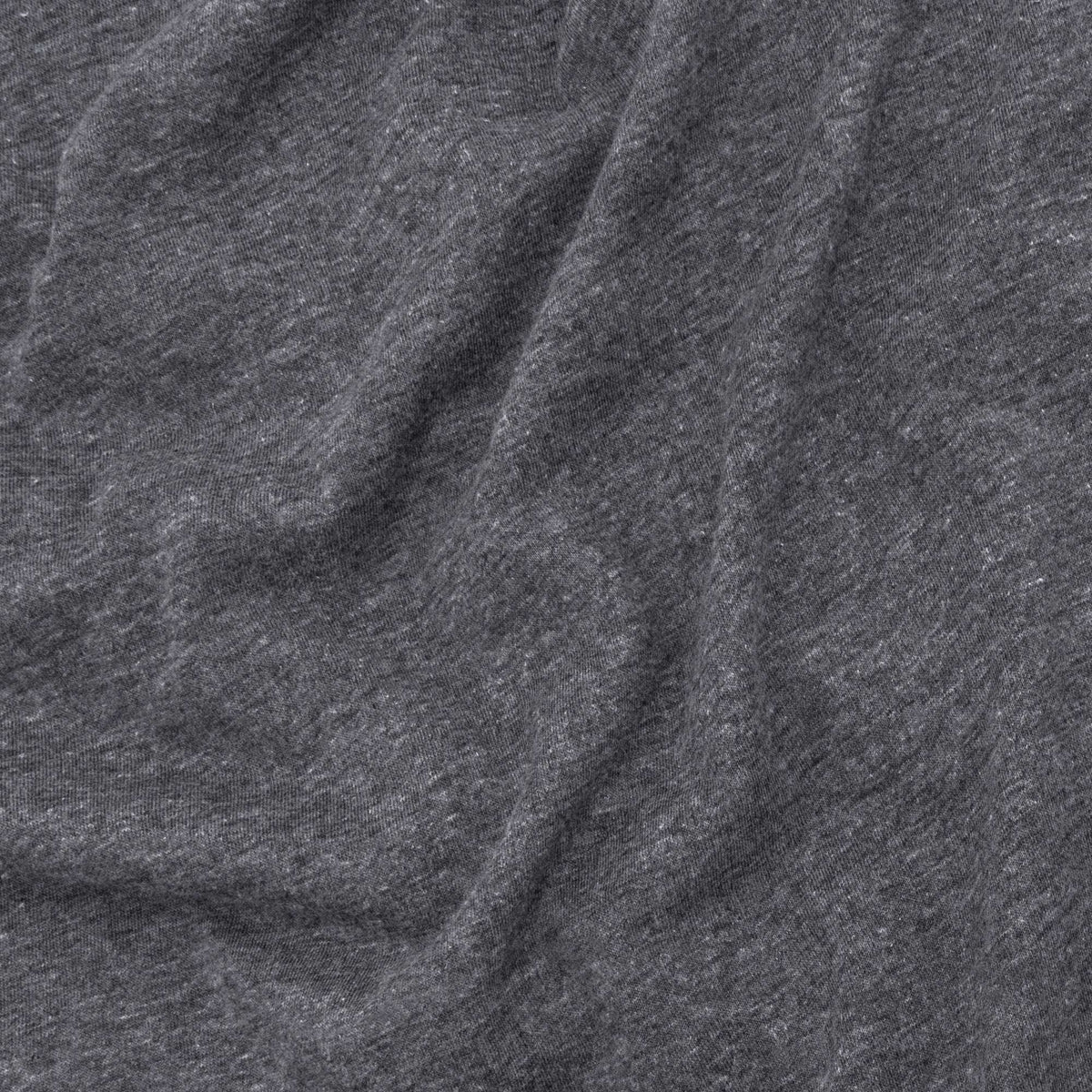 Gray heather T-shirt fabric close-up