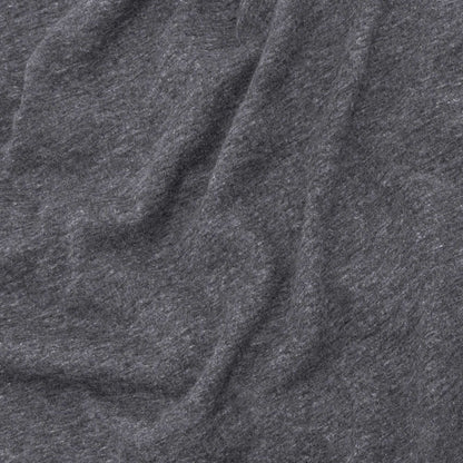 Gray heather T-shirt fabric close-up