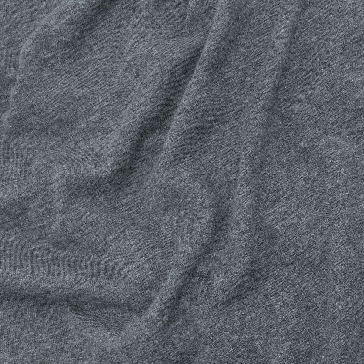 Heather gray T-shirt fabric texture detail