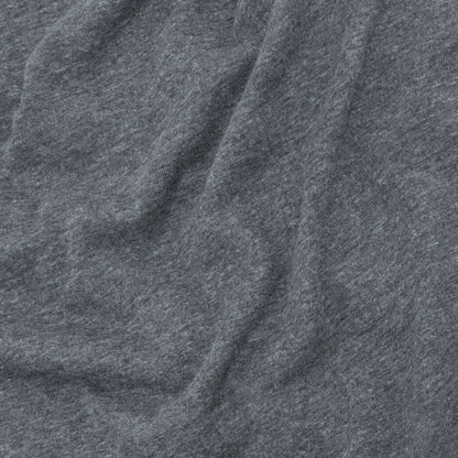Heather gray T-shirt fabric texture detail