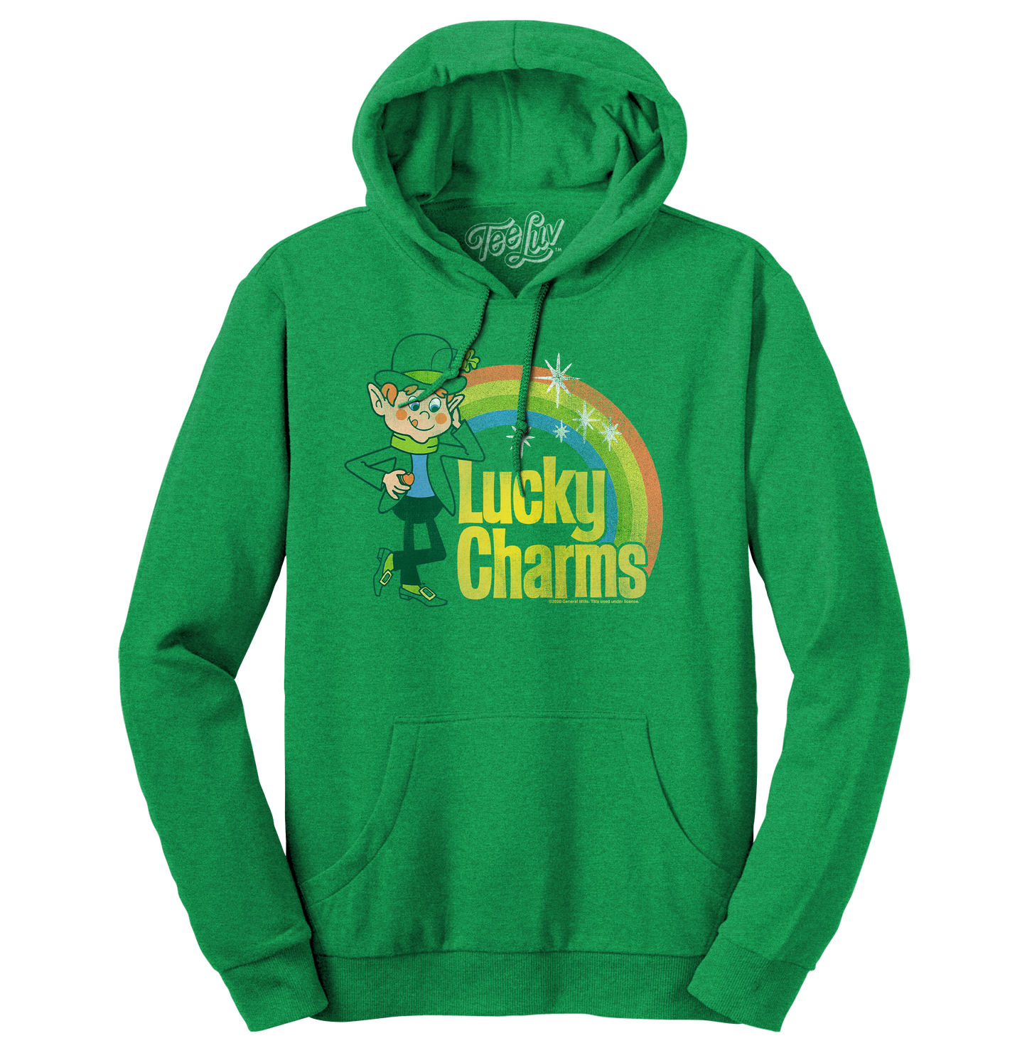 Lucky Charms Lucky the Leprechaun Pullover Hoodie | Kelly Green