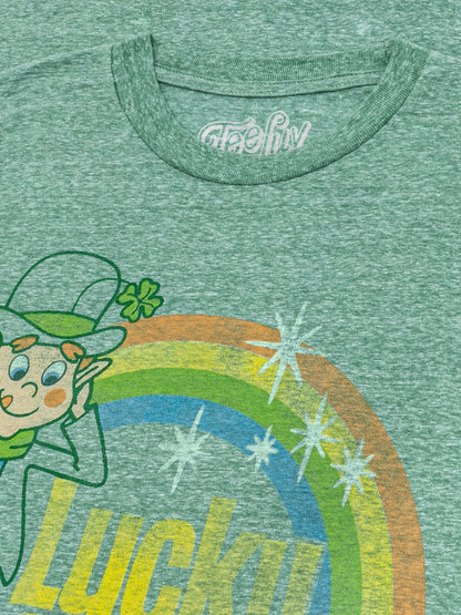 Lucky Charms Lucky the Leprechaun Vintage T-Shirt – Kelly Green & White