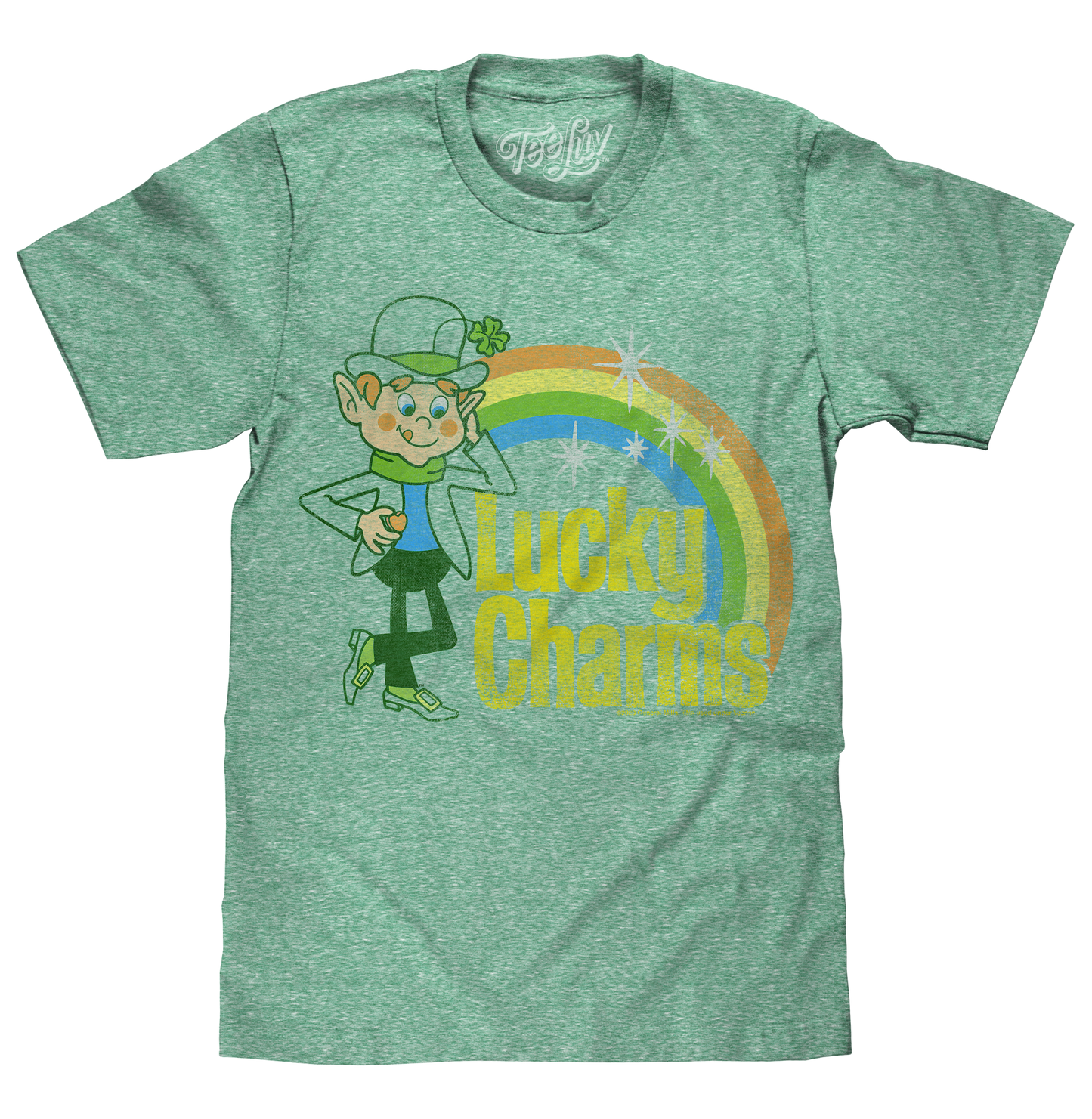 Lucky Charms Lucky the Leprechaun Vintage T-Shirt – Kelly Green & White