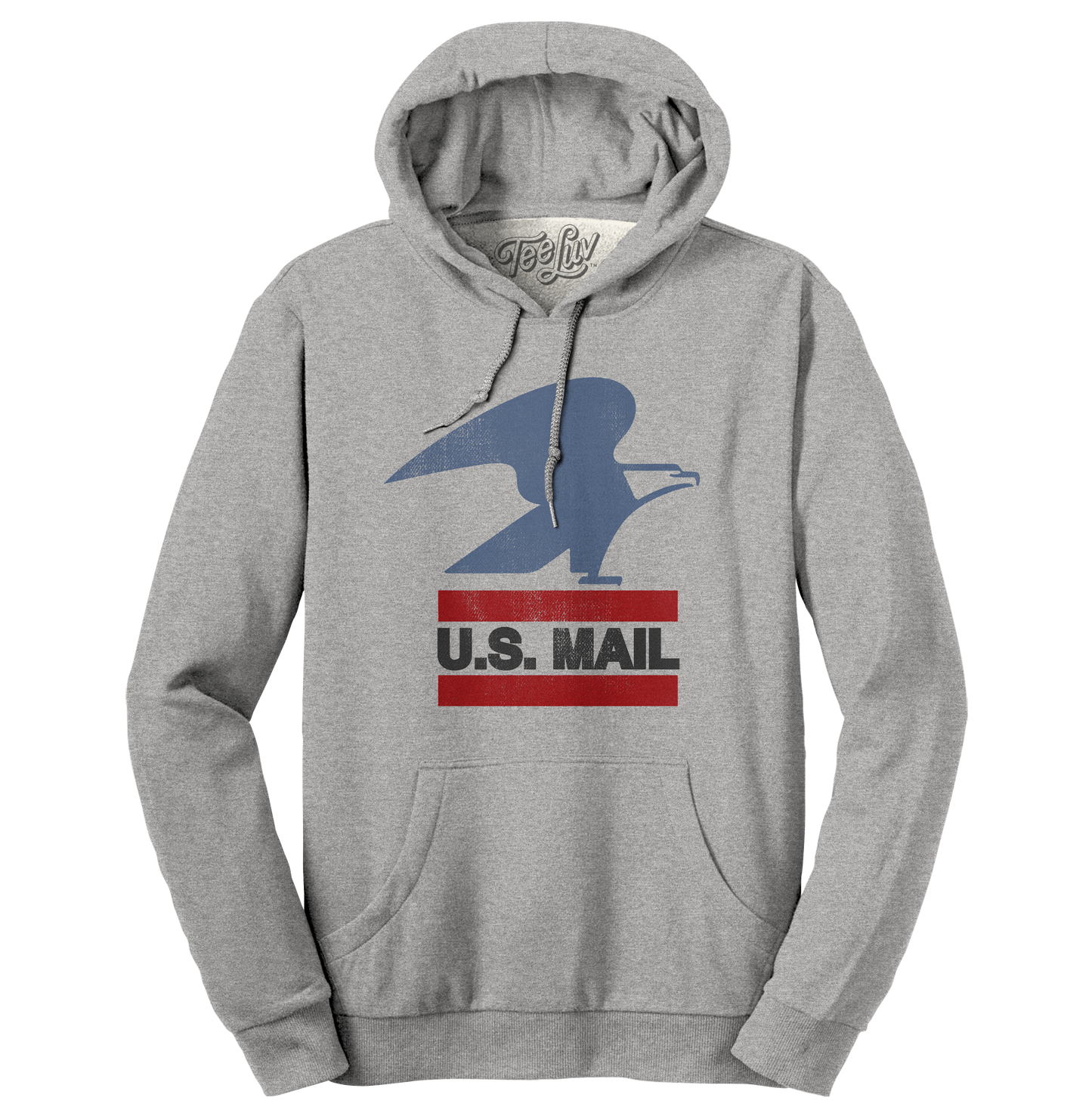 USPS Eagle Logo Pullover Hoodie – Oxford Gray