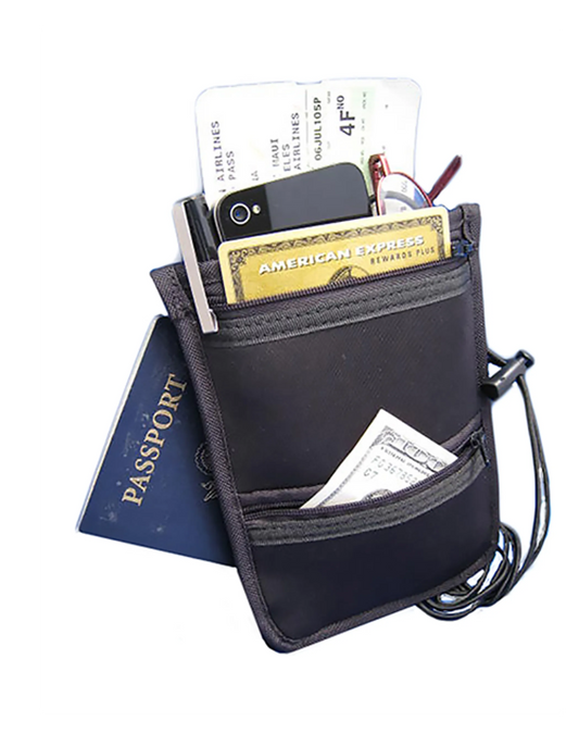 En Route Travelware Travel Neck Wallet | Neoprene Passport & Card Organizer