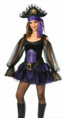 Shipmate Piratess Adult Costume - Mini Dress, Belt, and Hat