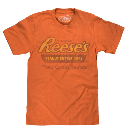 Reese's Peanut Butter Cup 'Two Great Tastes' T-Shirt – Orange Heather