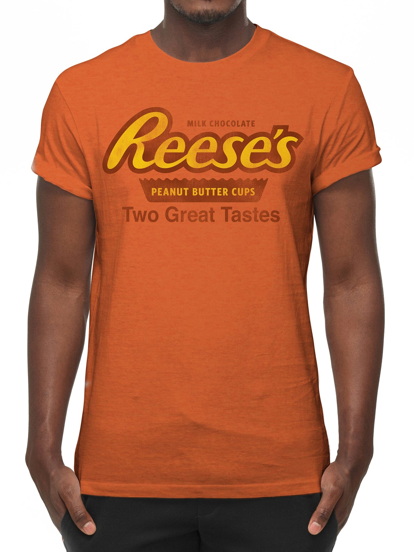 Reese's Peanut Butter Cup 'Two Great Tastes' T-Shirt – Orange Heather