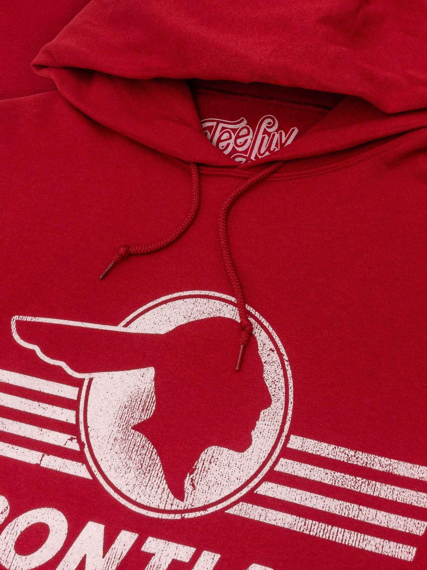 Pontiac Headdress Shield Logo Pullover Hoodie – Red