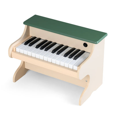 Kids Wooden Piano Keyboard | 25 Keys | Removable Music Stand | ASTM & CPSIA | No Assembly | Green