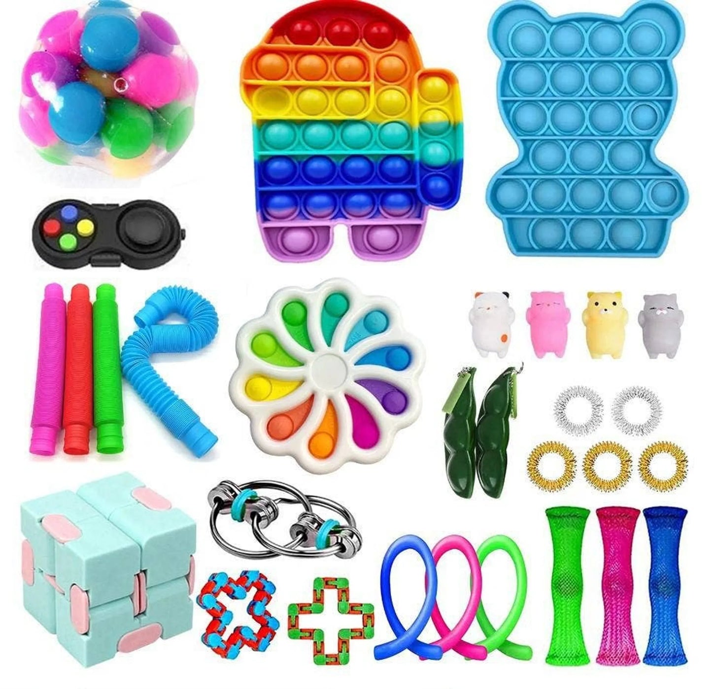 31-Piece Fidget Sensory Toy Set – Stress Relief for Kids & Adults